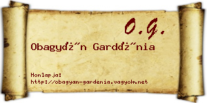Obagyán Gardénia névjegykártya